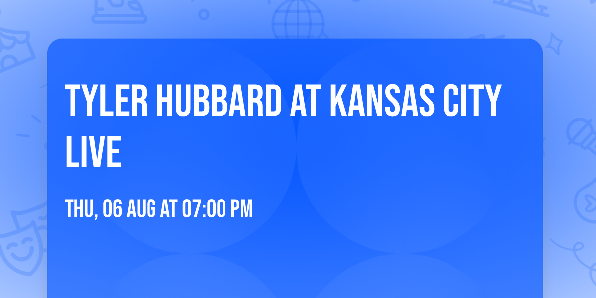 Tyler Hubbard at Kansas City Live