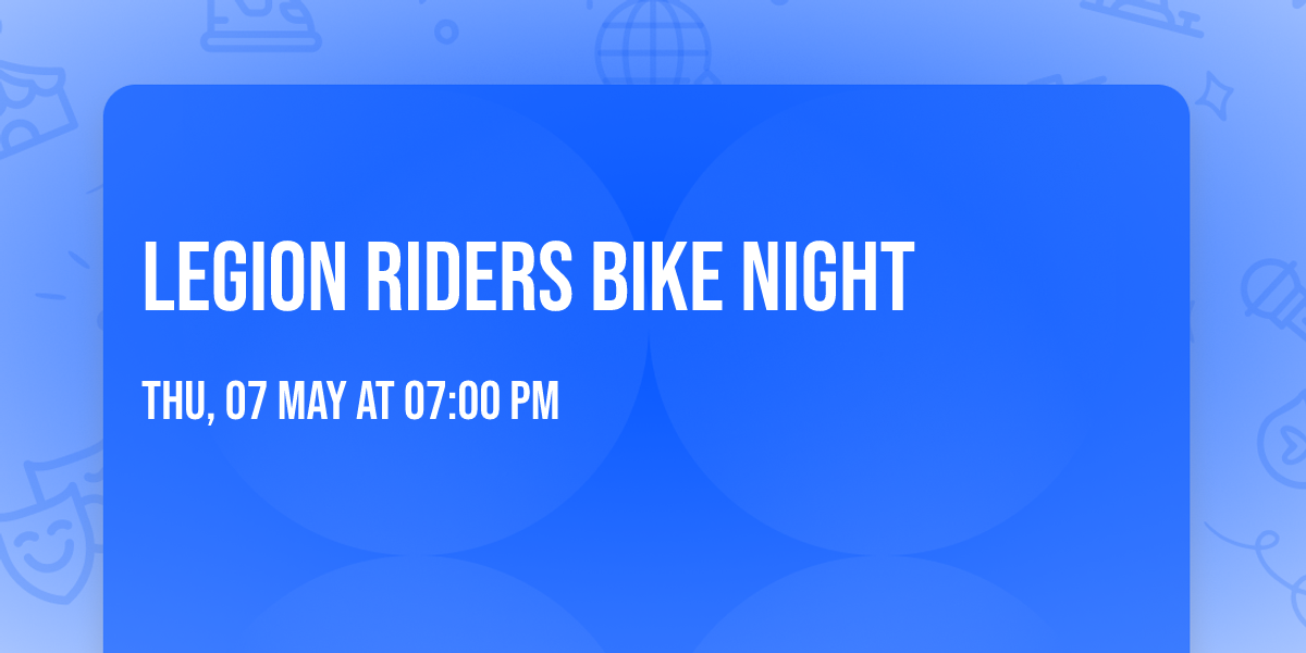 Legion Riders Bike Night
