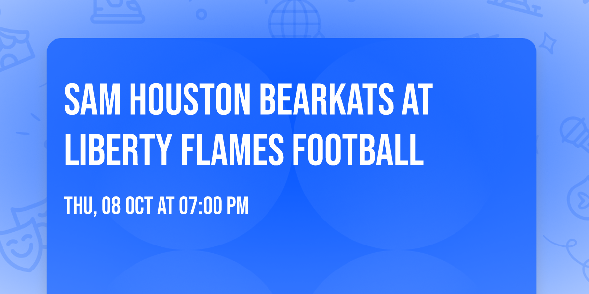 Sam Houston Bearkats at Liberty Flames Football