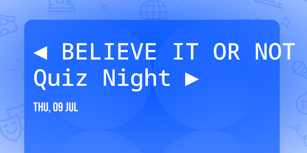 \u25c4\u203c BELIEVE IT OR NOT - It's Quiz Night \u203c\u25ba