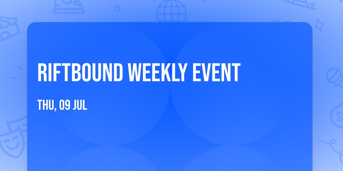 Riftbound Weekly Event