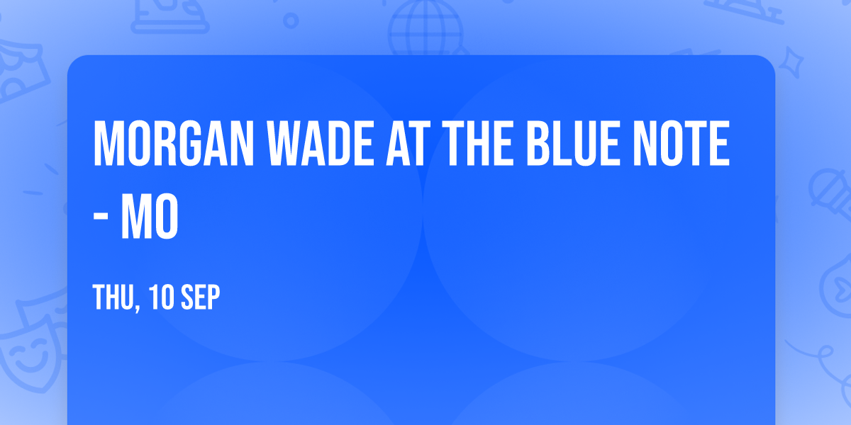 Morgan Wade at The Blue Note - MO