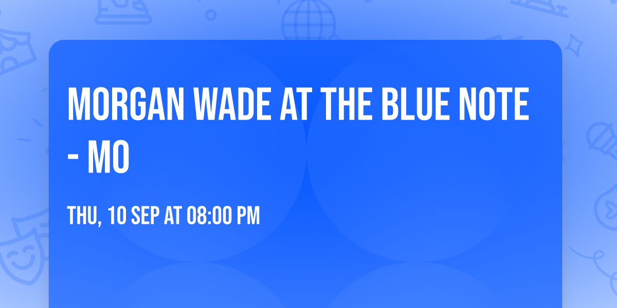 Morgan Wade at The Blue Note - MO