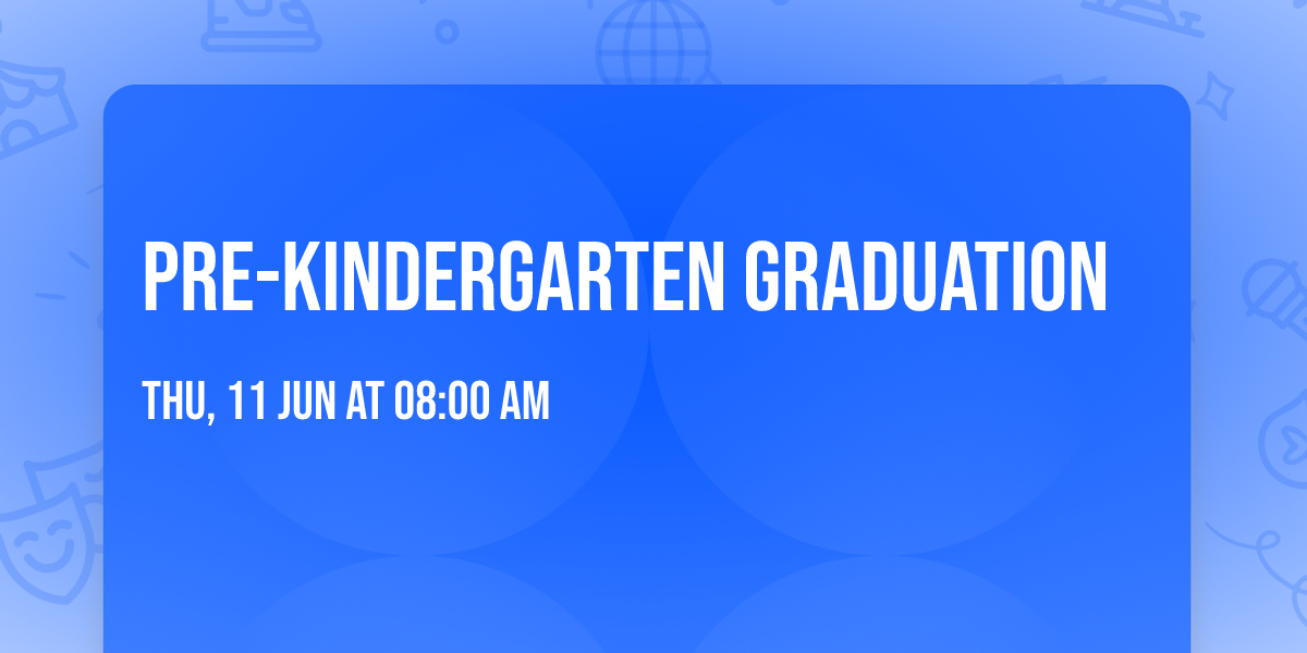 Pre-Kindergarten Graduation