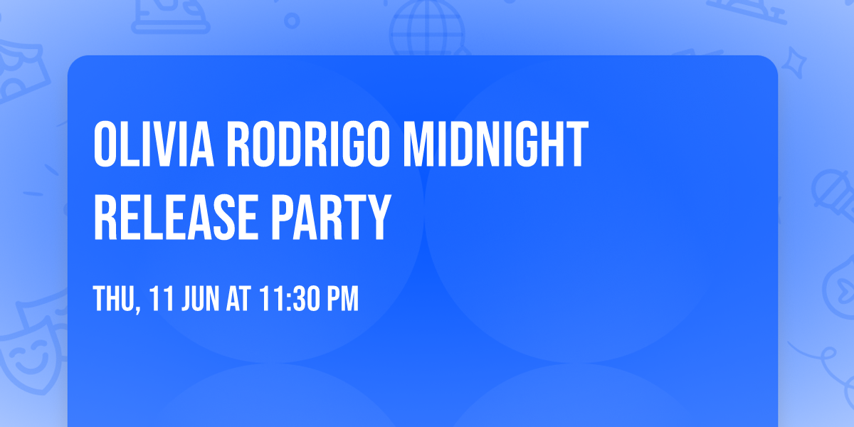 Olivia Rodrigo Midnight Release Party