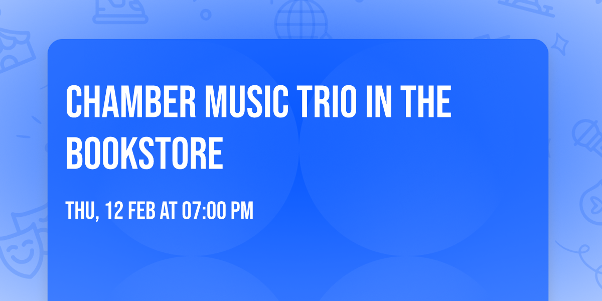 Chamber Music Trio in the Bookstore