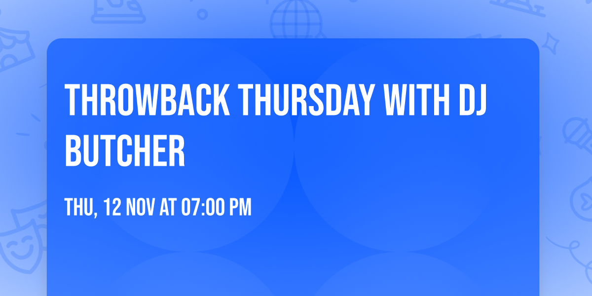 Throwback Thursday with DJ Butcher
