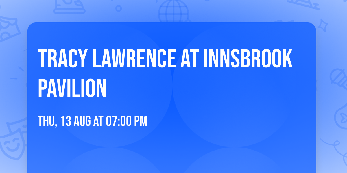 Tracy Lawrence at Innsbrook Pavilion