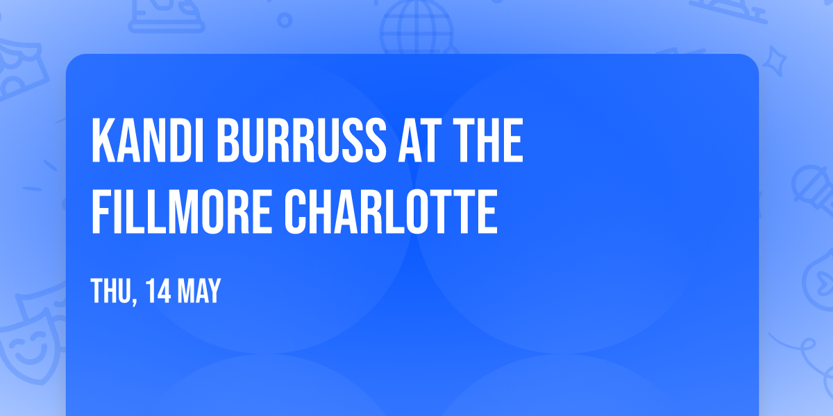 Kandi Burruss at The Fillmore Charlotte