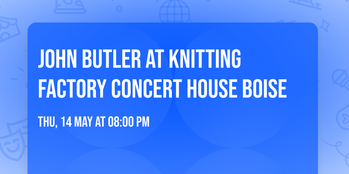 John Butler at Knitting Factory Concert House Boise