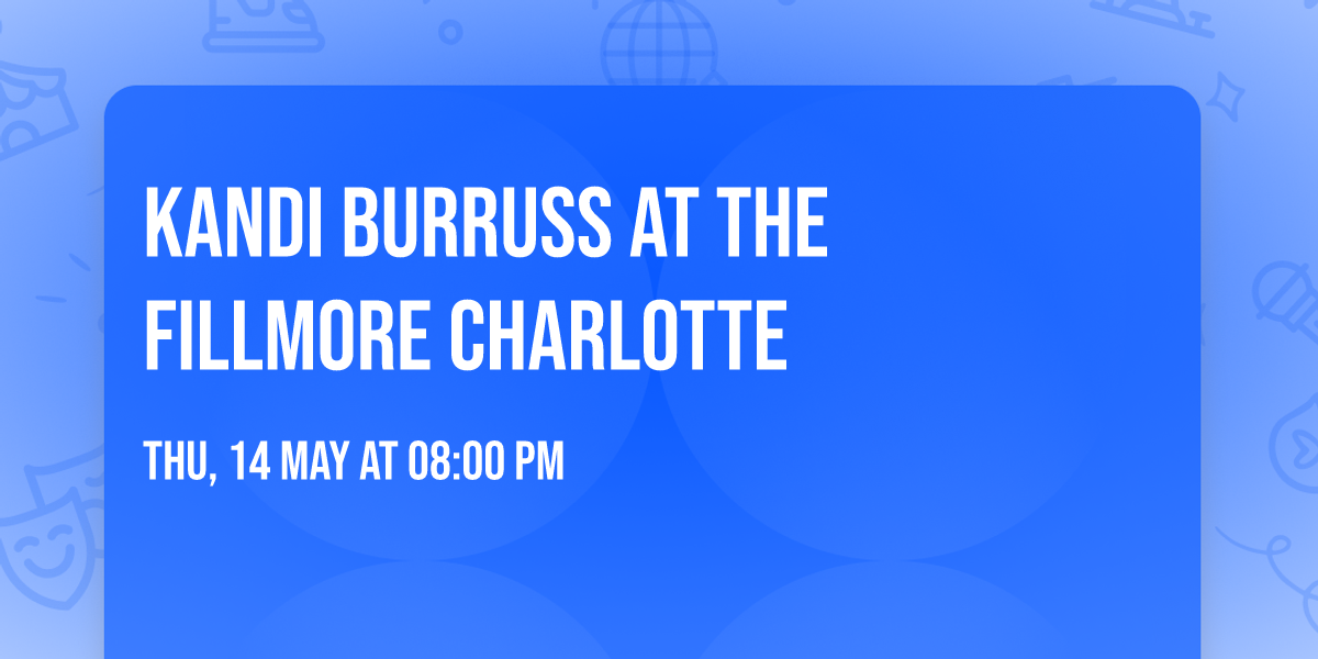 Kandi Burruss at The Fillmore Charlotte