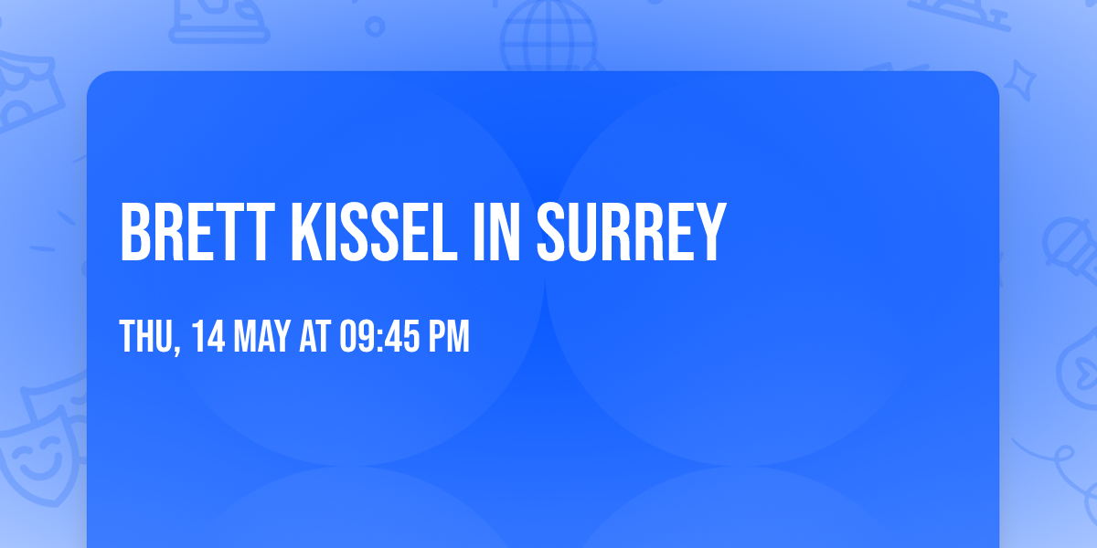 Brett Kissel in Surrey