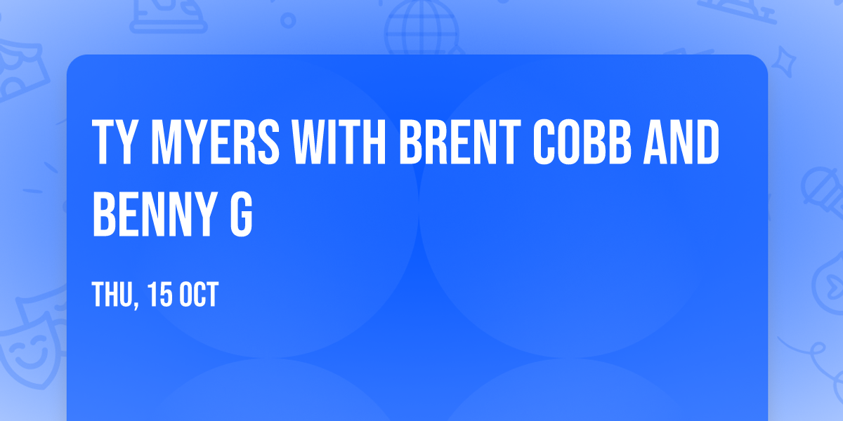 Ty Myers with Brent Cobb and Benny G