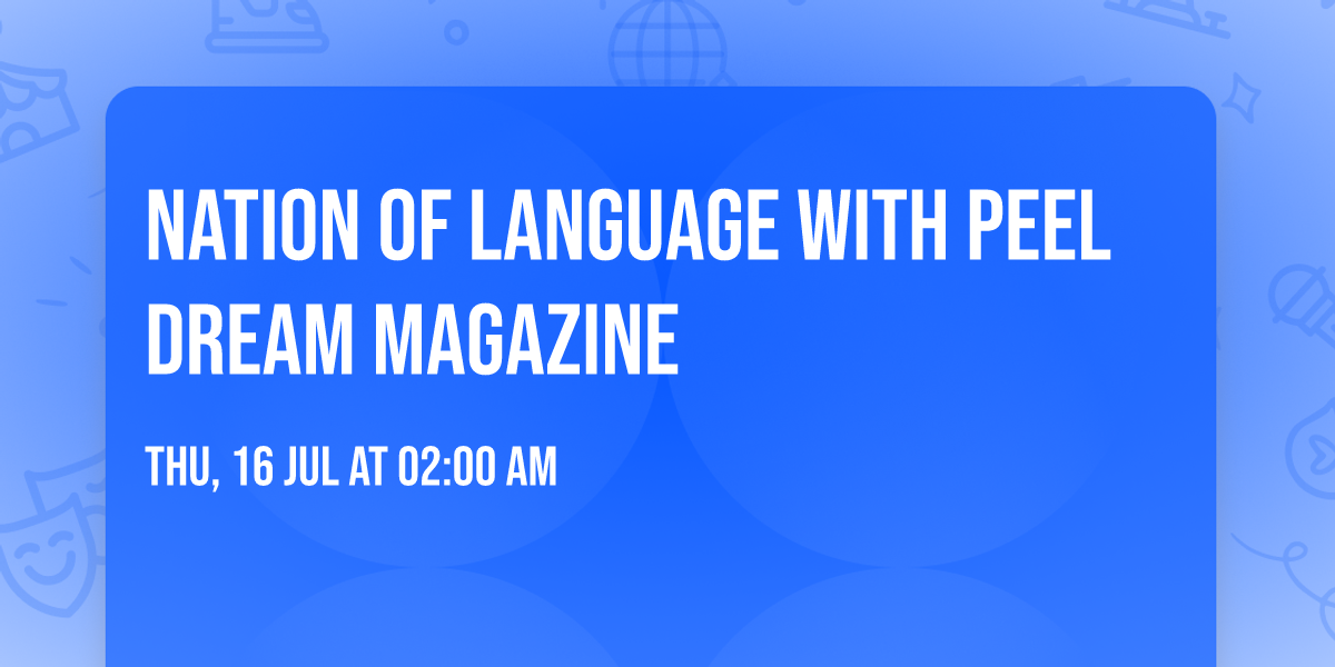 Nation of Language with Peel Dream Magazine