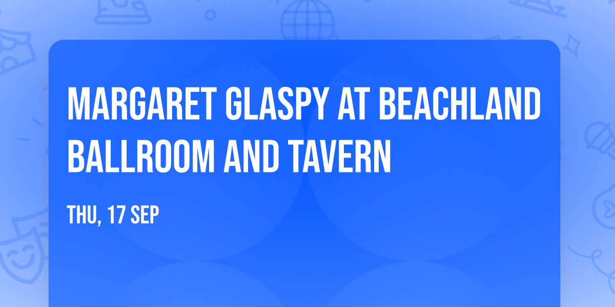 Margaret Glaspy at Beachland Ballroom and Tavern