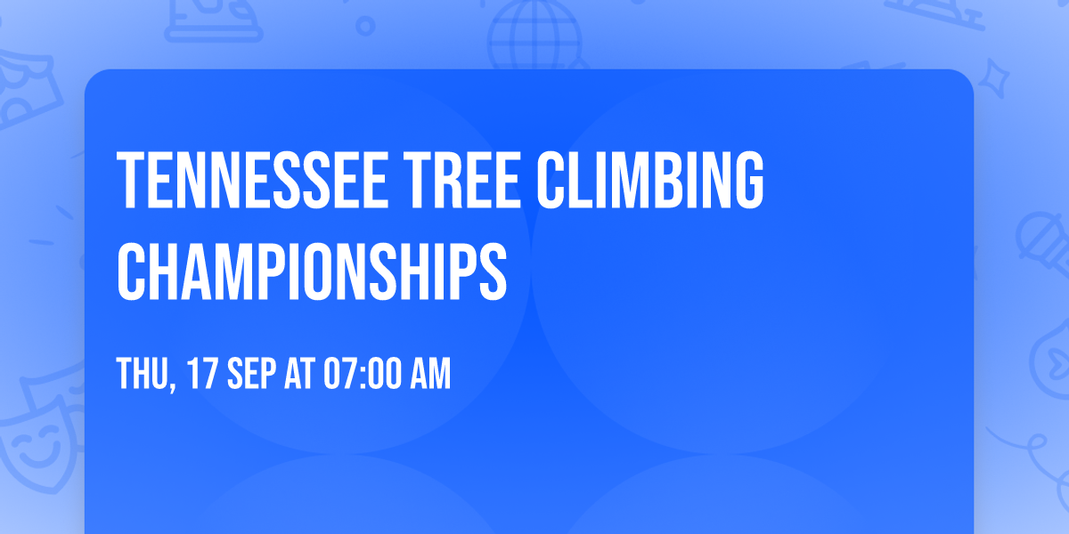 Tennessee tree climbing championships 