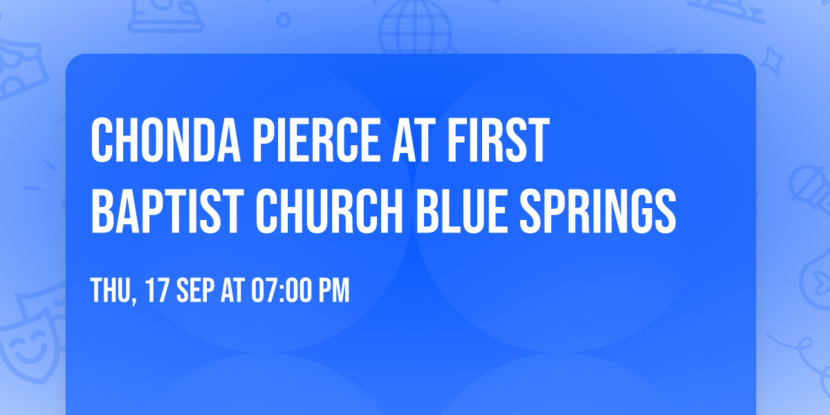Chonda Pierce at First Baptist Church Blue Springs