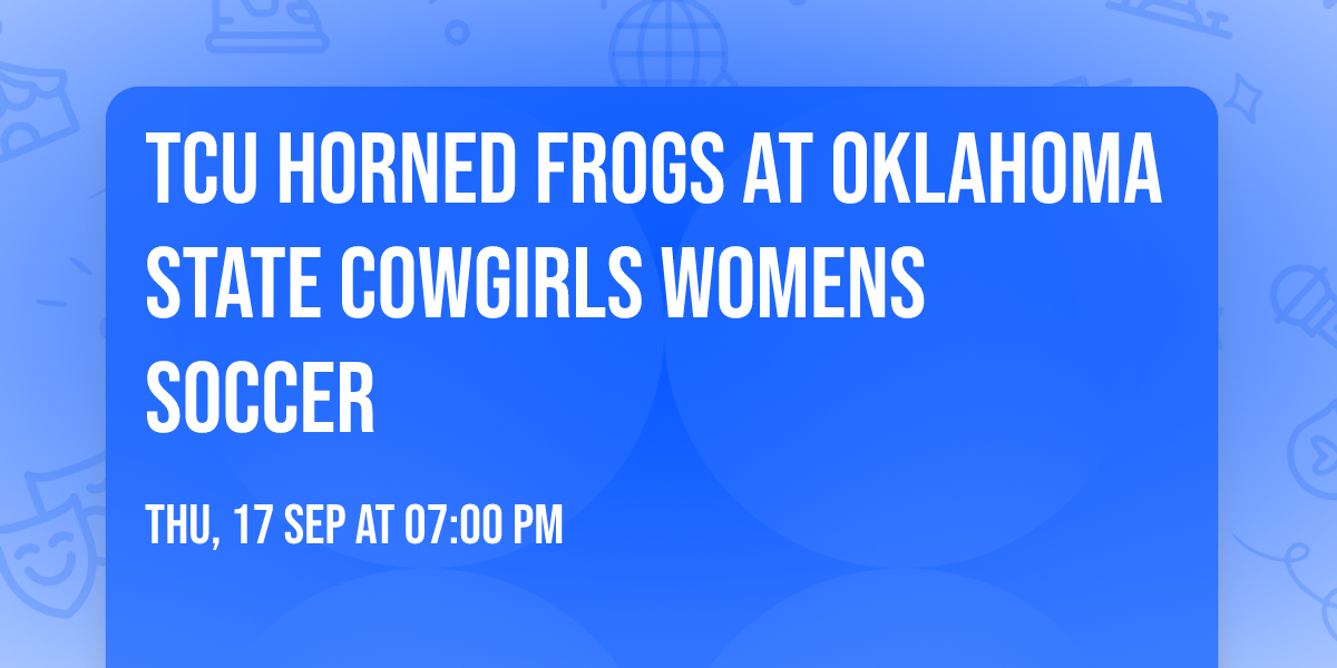 TCU Horned Frogs at Oklahoma State Cowgirls Womens Soccer