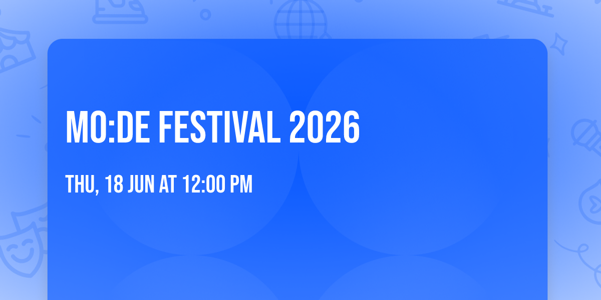 MO:DE Festival 2026