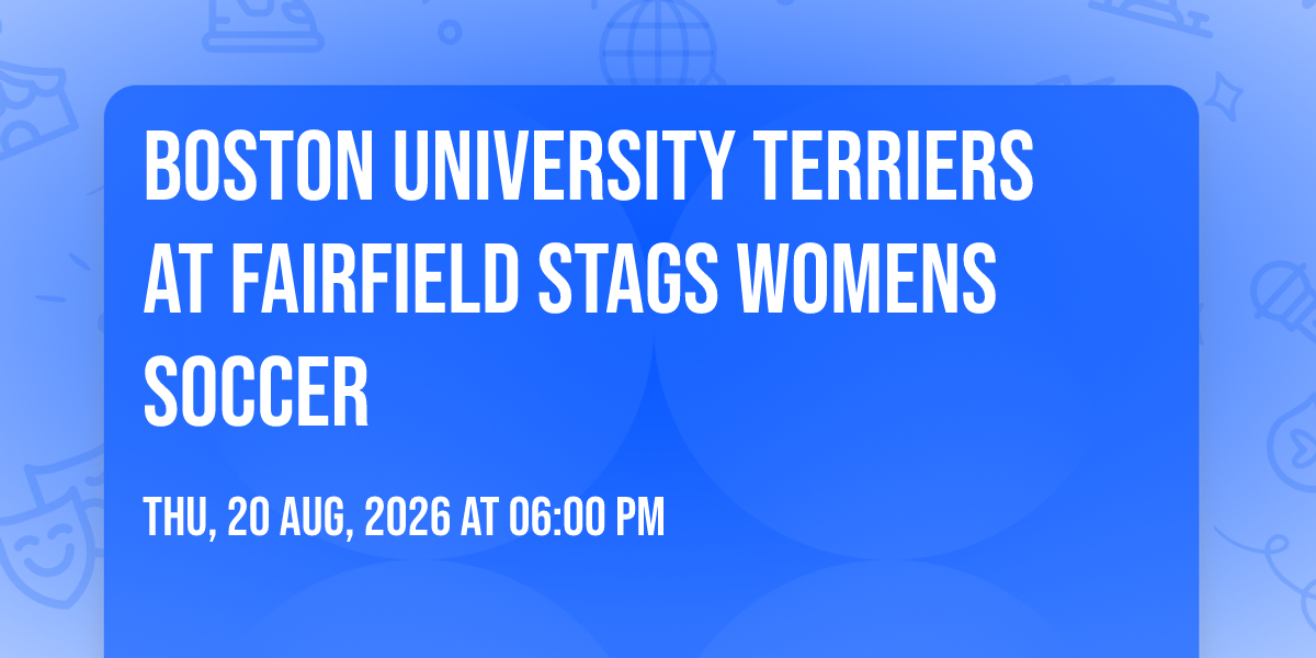 Boston University Terriers at Fairfield Stags Womens Soccer