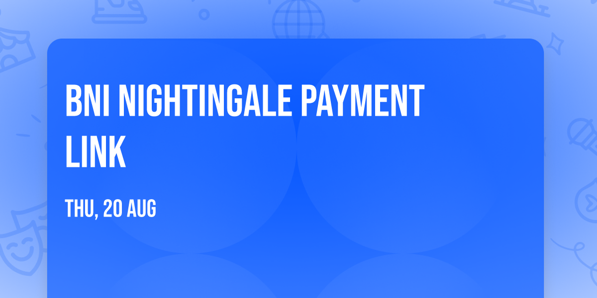 BNI Nightingale  Payment Link