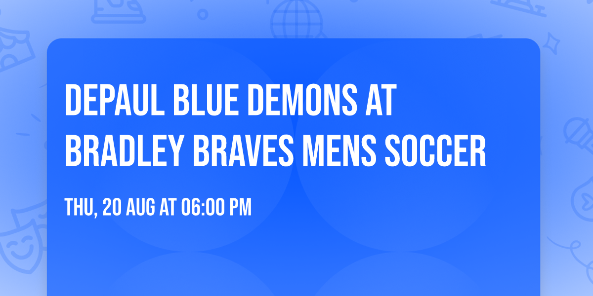 DePaul Blue Demons at Bradley Braves Mens Soccer