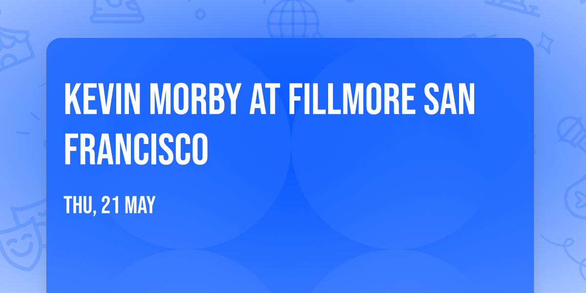 Kevin Morby at Fillmore San Francisco