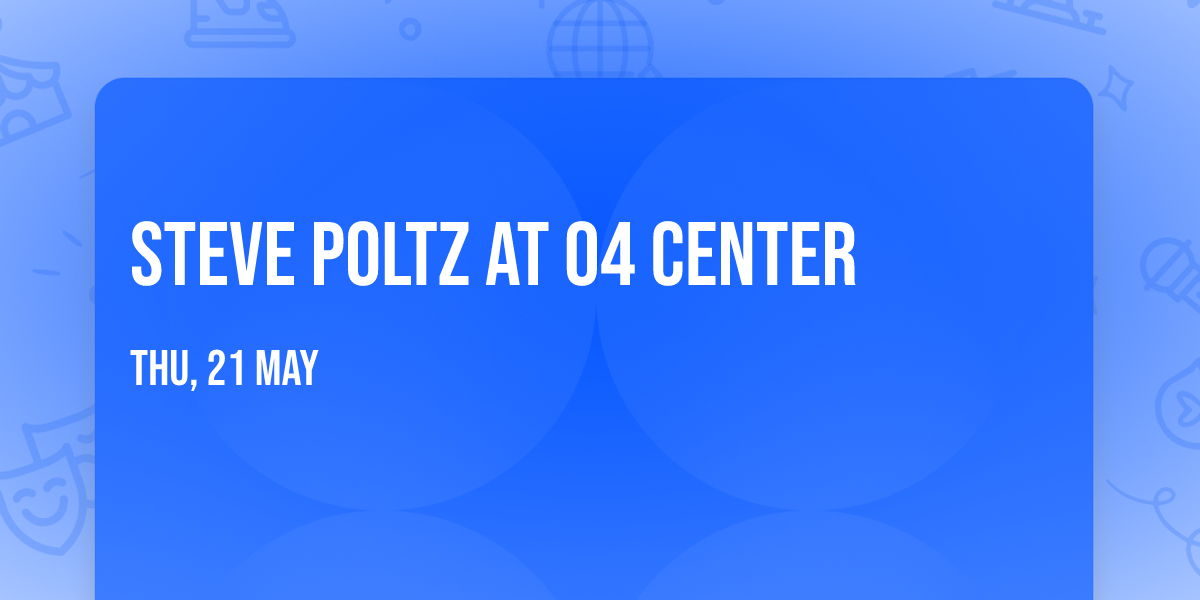 Steve Poltz at 04 Center