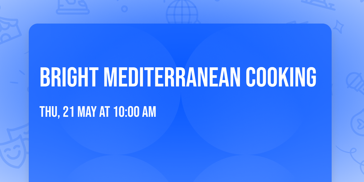 Bright Mediterranean Cooking