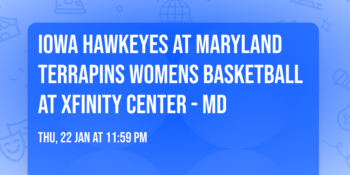Iowa Hawkeyes at Maryland Terrapins Womens Basketball at Xfinity Center - MD