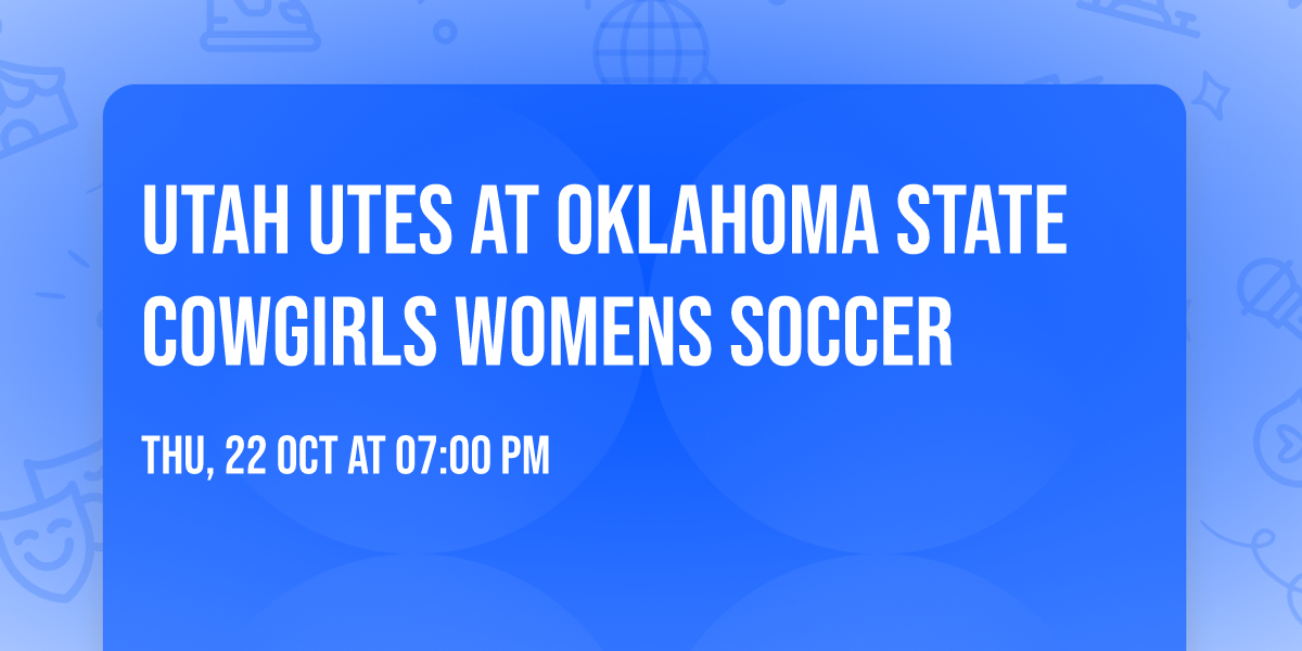 Utah Utes at Oklahoma State Cowgirls Womens Soccer