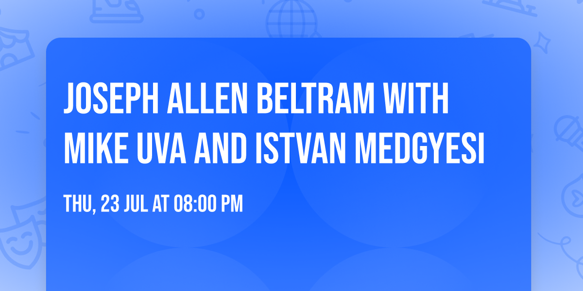 Joseph Allen Beltram with Mike Uva and Istvan Medgyesi