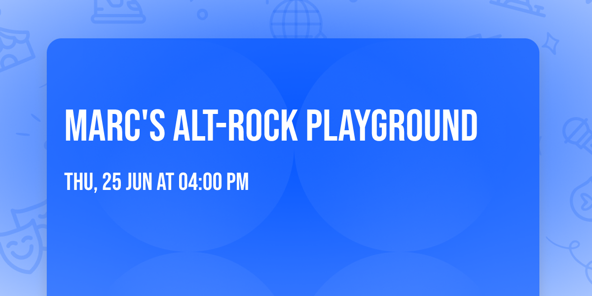 Marc's Alt-Rock Playground