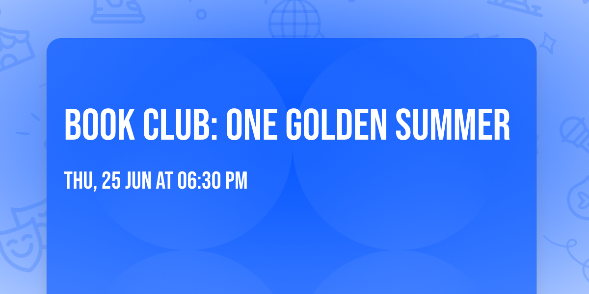 Book Club: One Golden Summer