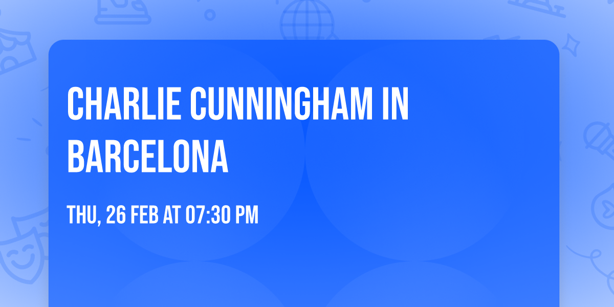 Charlie Cunningham in Barcelona