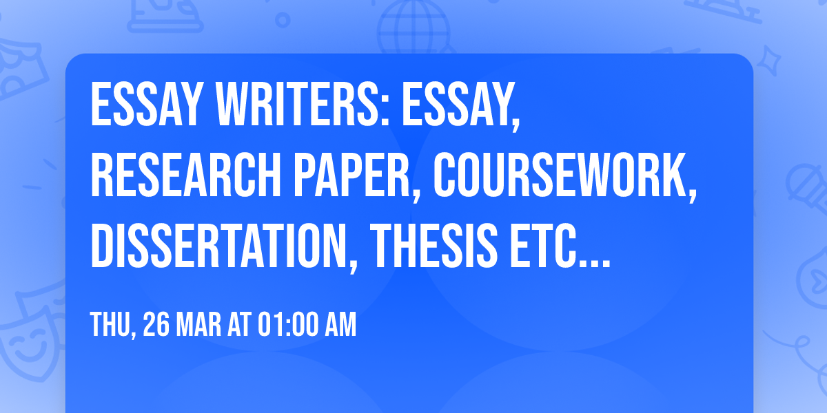 \ud83d\udc68\u200d\ud83c\udf93\ud83d\udcd5 Essay Writers: Essay, Research Paper, Coursework, Dissertation, Thesis etc \ud83d\udc49 ORDER NOW!\u2705 \ud83d\udc48