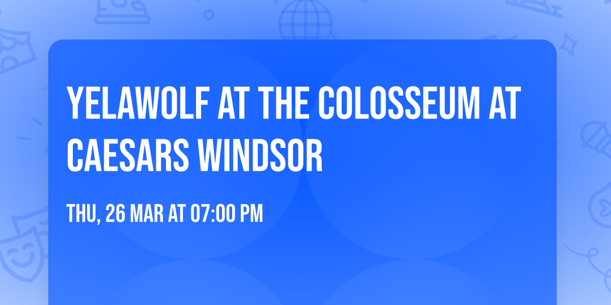 Yelawolf at The Colosseum at Caesars Windsor