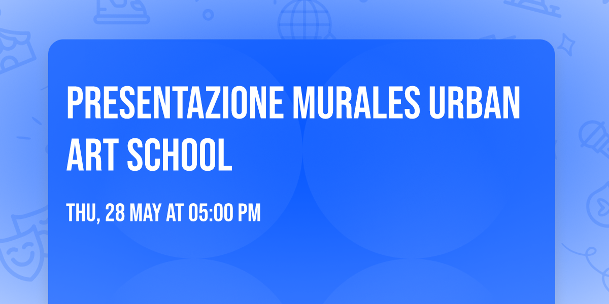 Presentazione Murales Urban Art School
