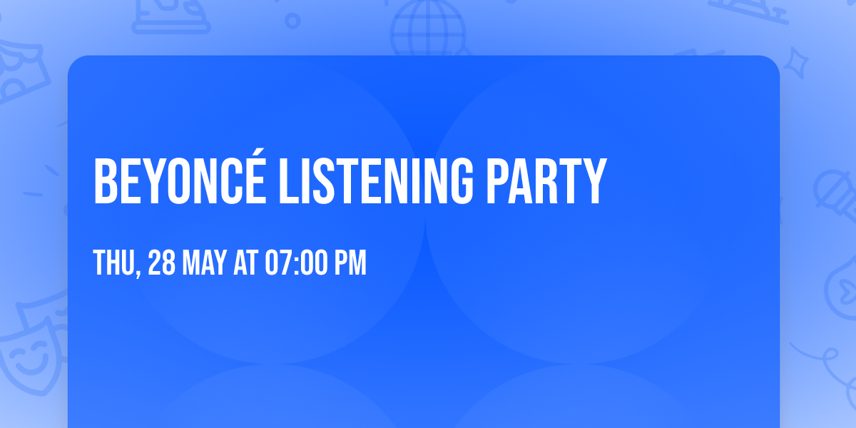 Beyonc\u00e9 Listening Party