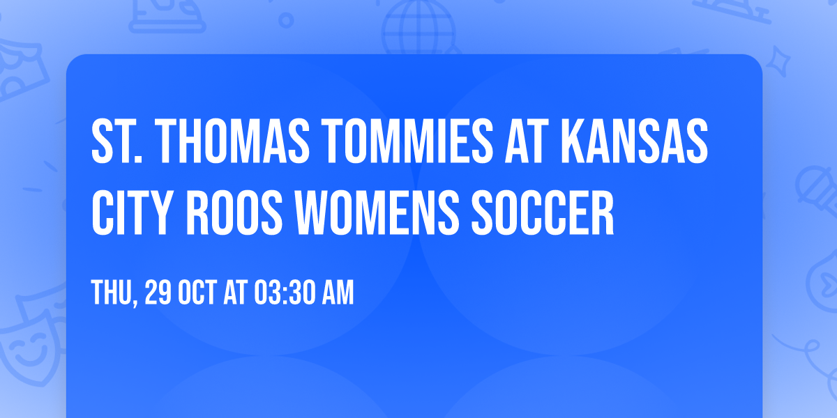 St. Thomas Tommies at Kansas City Roos Womens Soccer