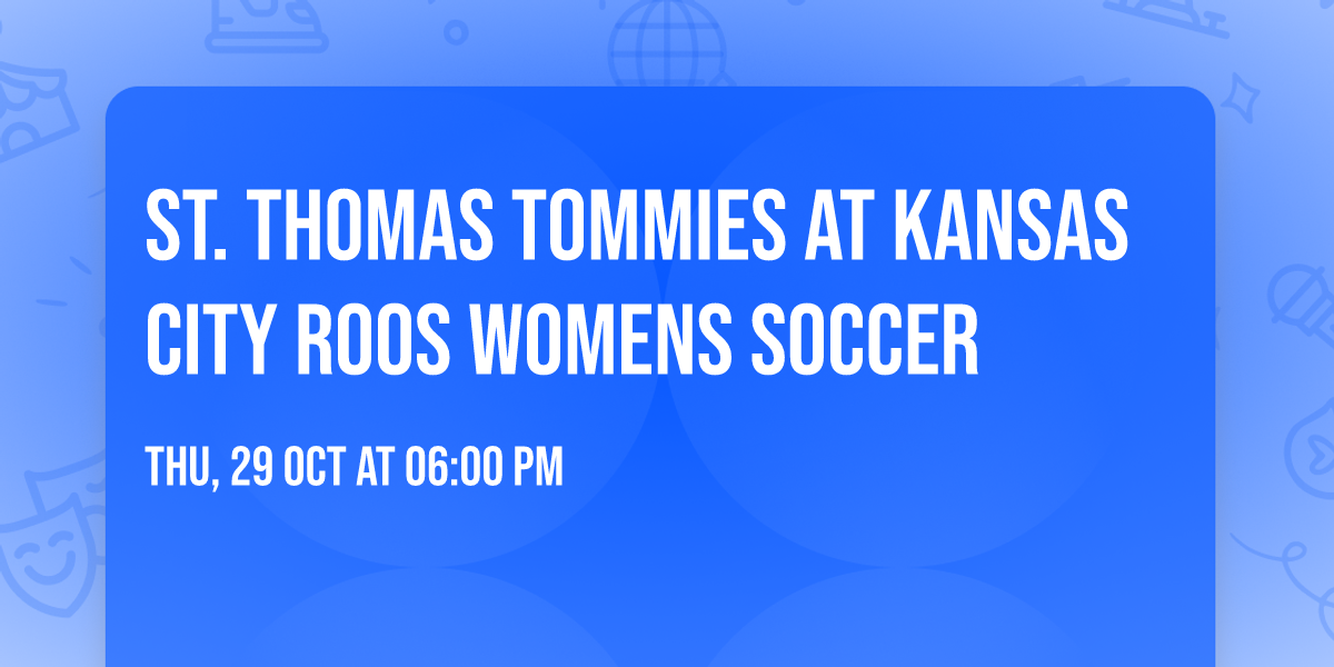 St. Thomas Tommies at Kansas City Roos Womens Soccer