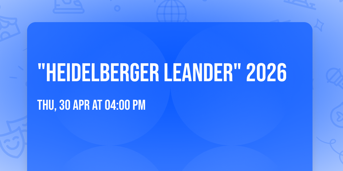 "Heidelberger Leander" 2026