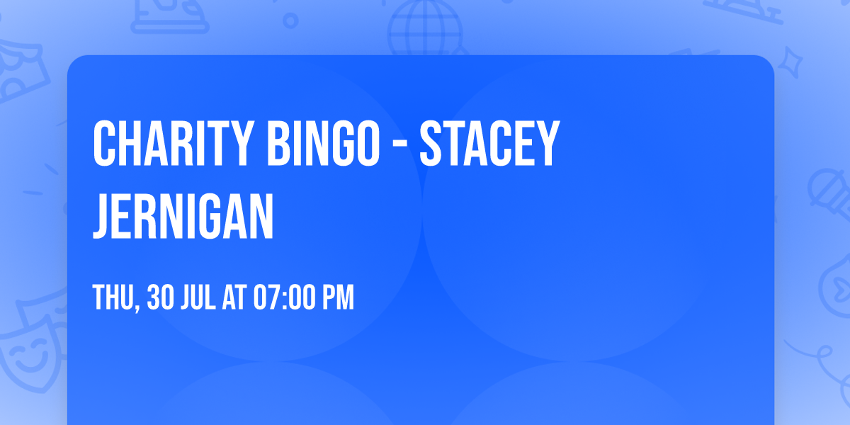 Charity Bingo - Stacey Jernigan