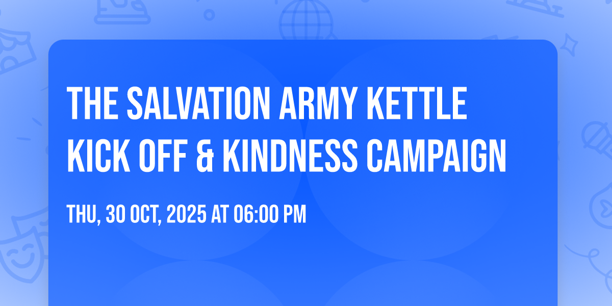 The Salvation Army Kettle Kick Off & Kindness Campaign, Marian ...