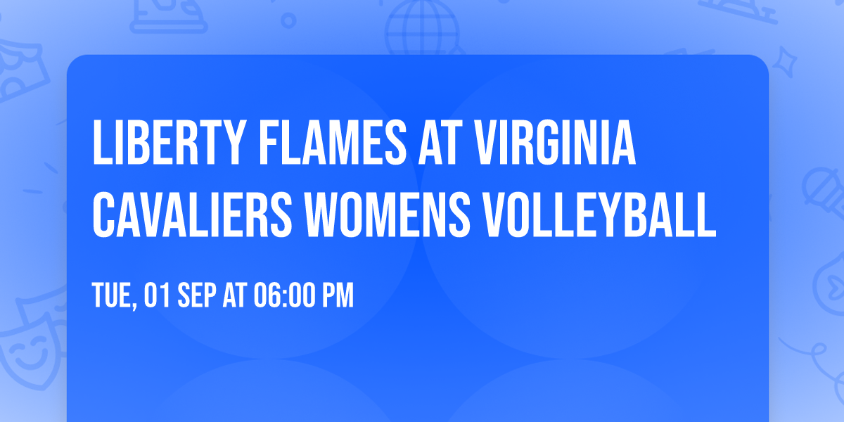 Liberty Flames at Virginia Cavaliers Womens Volleyball