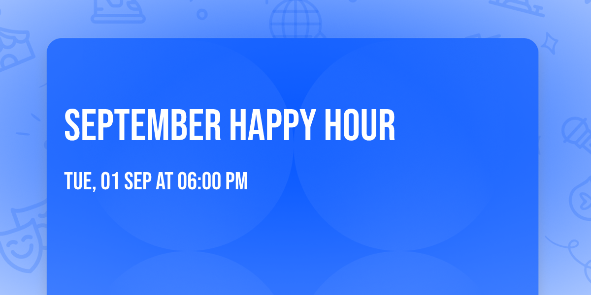 September Happy Hour 