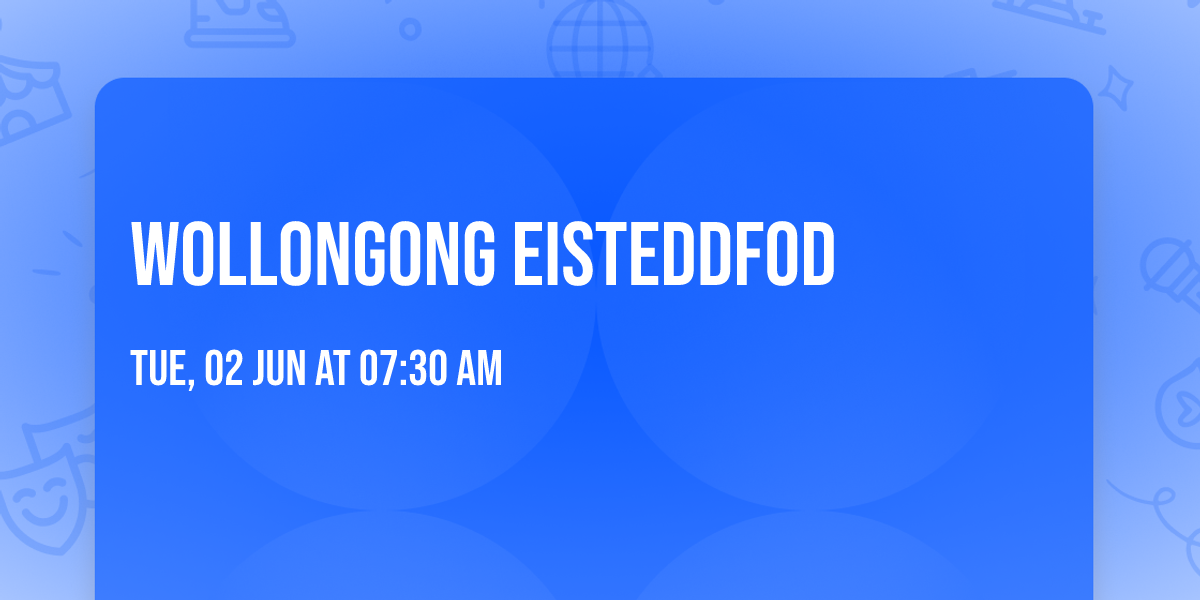Wollongong Eisteddfod 