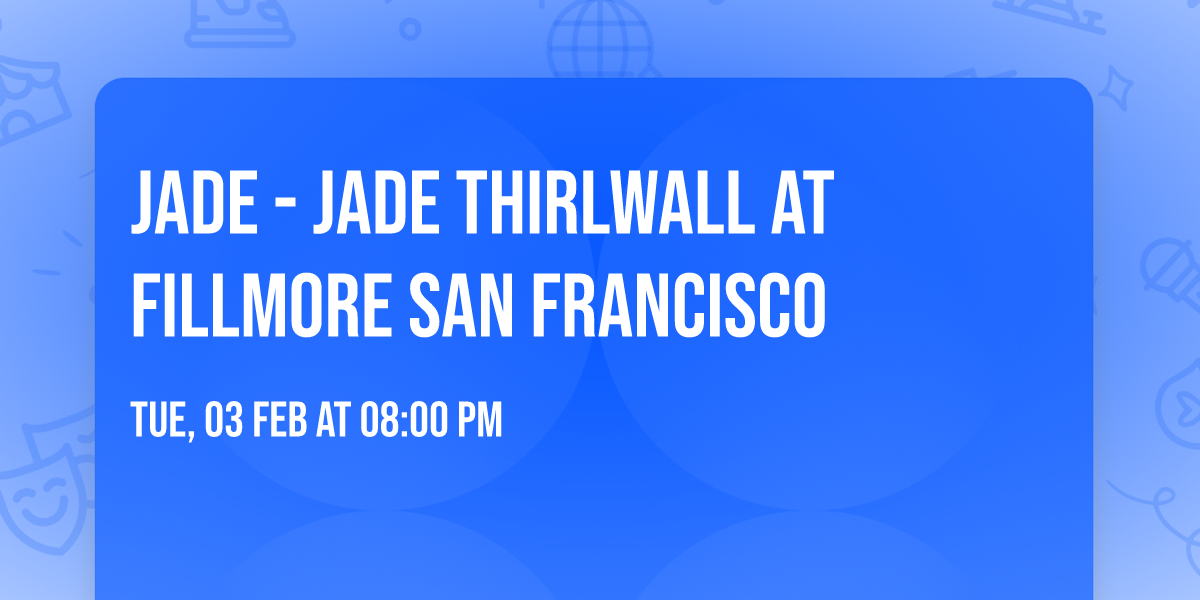 Jade - Jade Thirlwall at Fillmore San Francisco