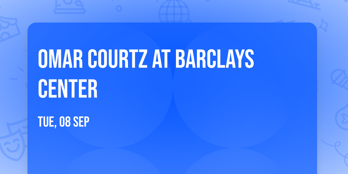 Omar Courtz at Barclays Center
