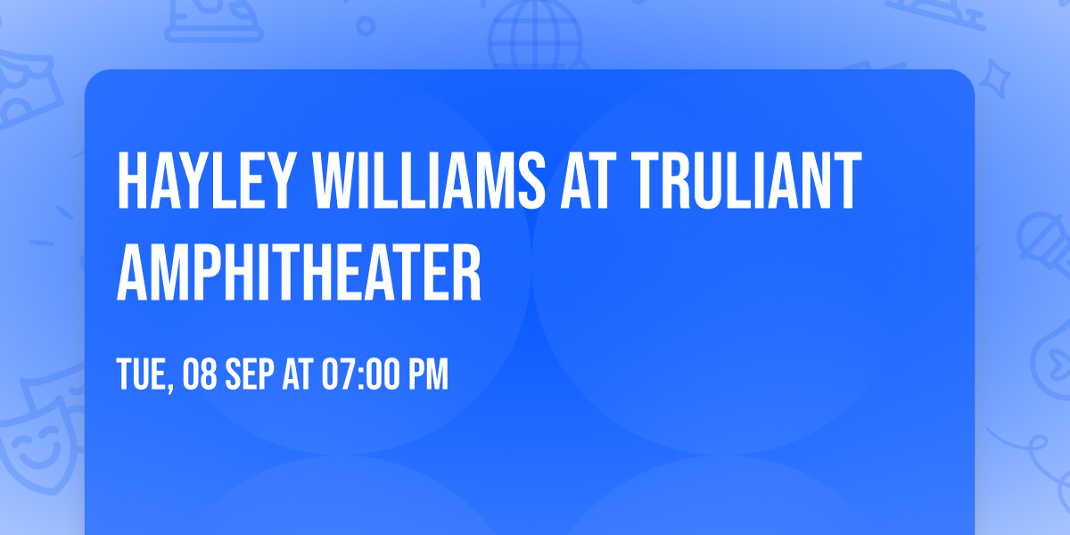 Hayley Williams at Truliant Amphitheater